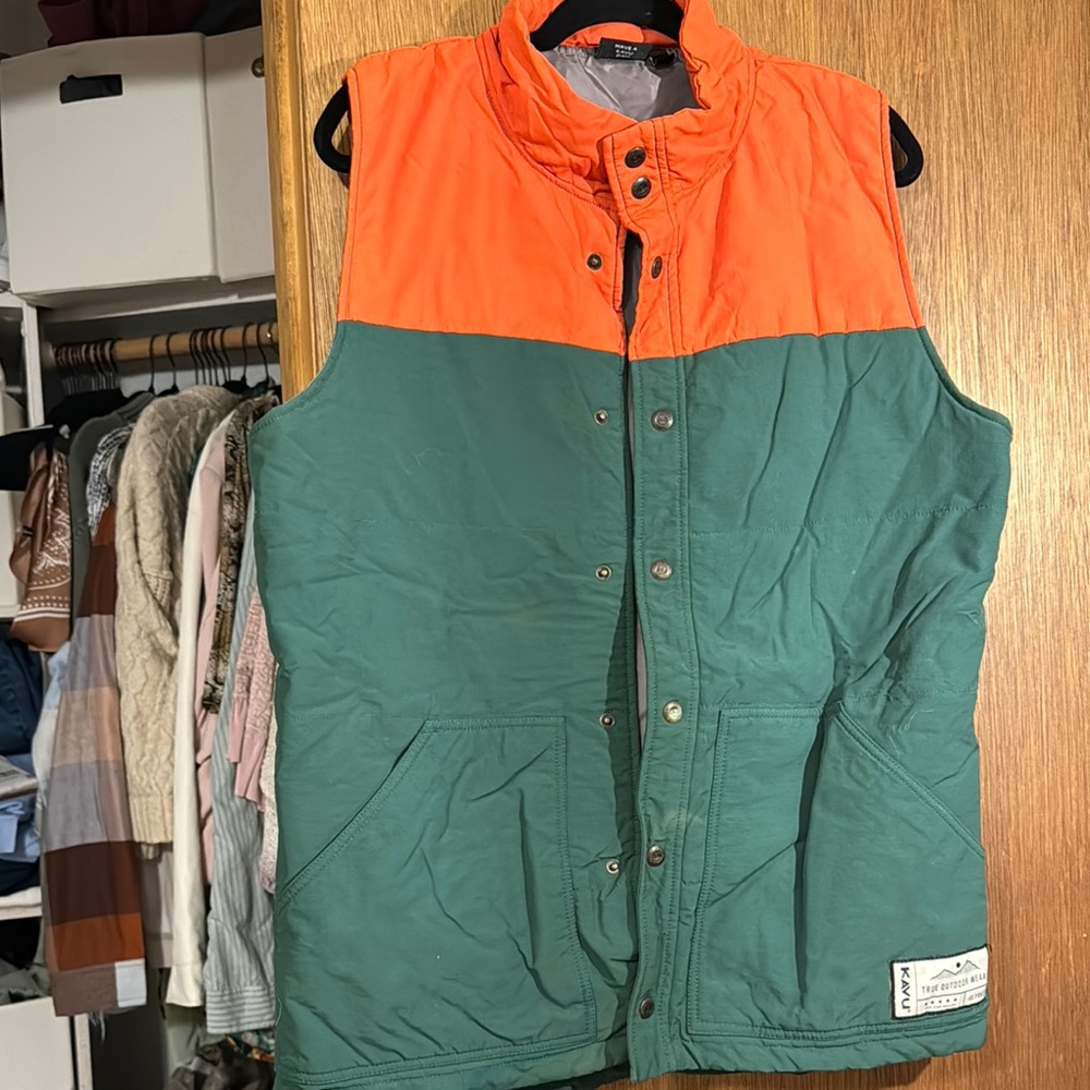 Vintage Orange and Green Kavu Vest